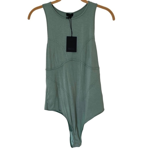 NBD Corinna Bodysuit in Sage, NWT, Size Medium - Picture 3 of 14